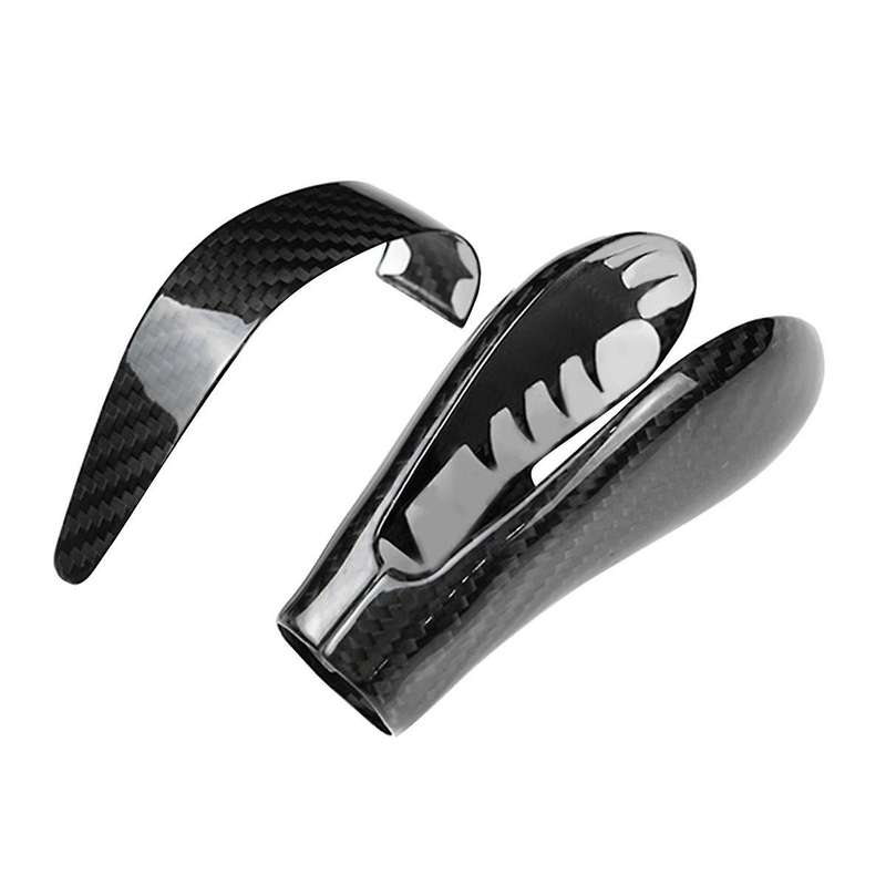 Car Real Carbon Fiber Gear Knob Cover Trim for 2004-2009 Center Console Interior Decoration