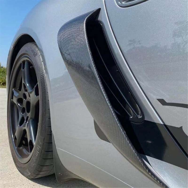 Car Real Carbon Fiber Side Air Vents for 987 2006-2012 Rear Air Intake Car Trim Accessories