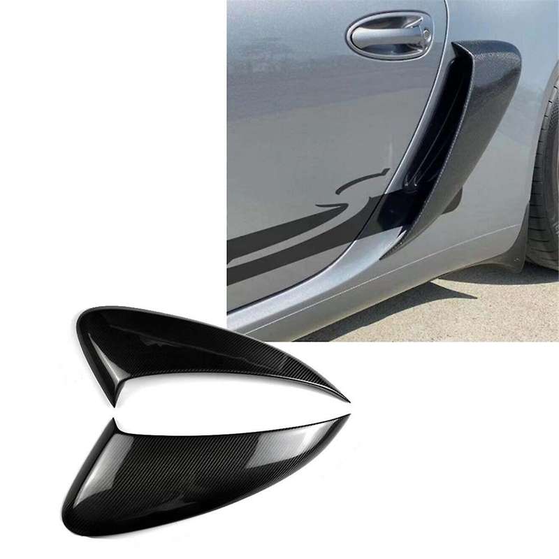 Car Real Carbon Fiber Side Air Vents for 987 2006-2012 Rear Air Intake Car Trim Accessories