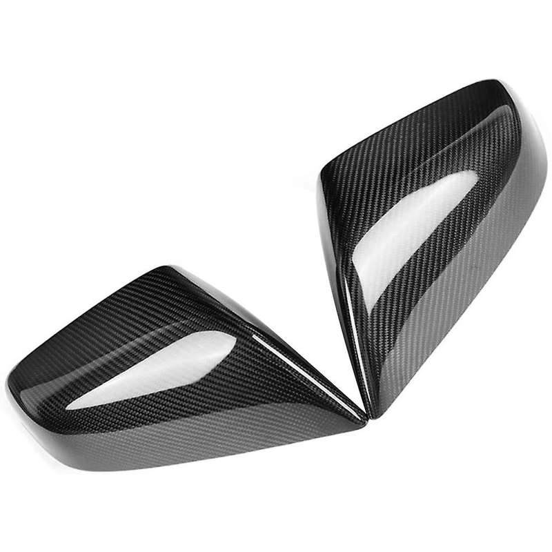 Car Real Carbon Fiber Side Mirror Cover for Model S 2017-2020 Rear View Mirror Cover Trim Frame Acce
