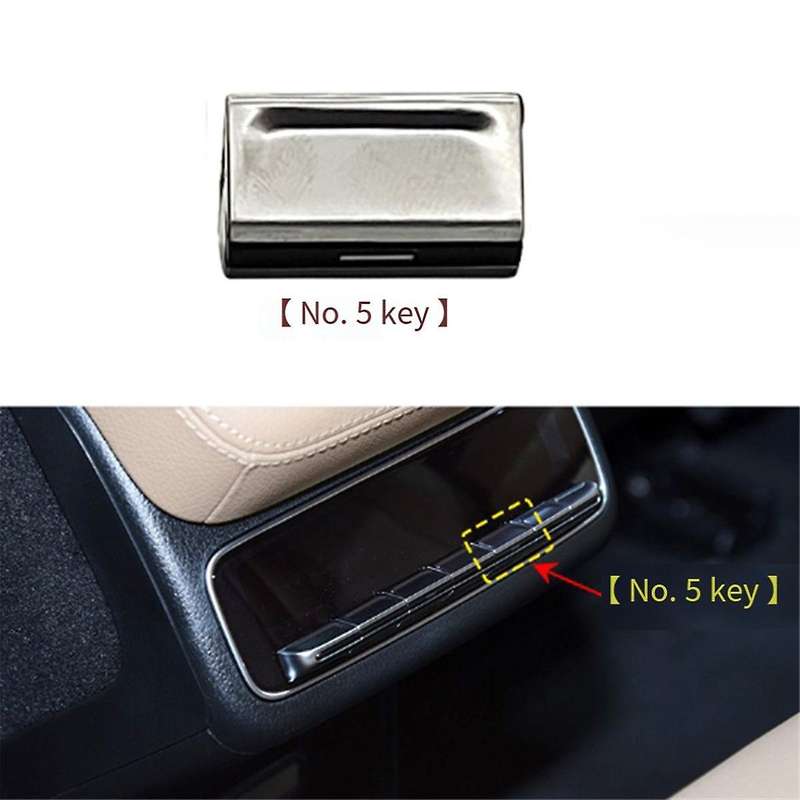 Car Rear A/C Switch Adjustment Button for GLS W167 2020-2024 Multimedia Switch Cover Button