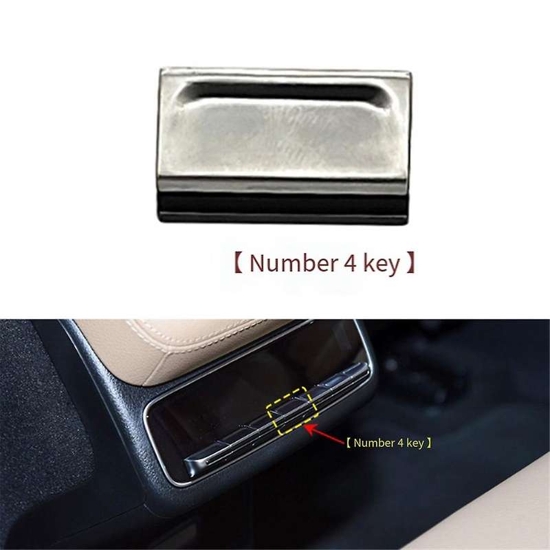 Car Rear A/C Switch Adjustment Button for GLS W167 2020-2024 Multimedia Switch Cover Button No. 4