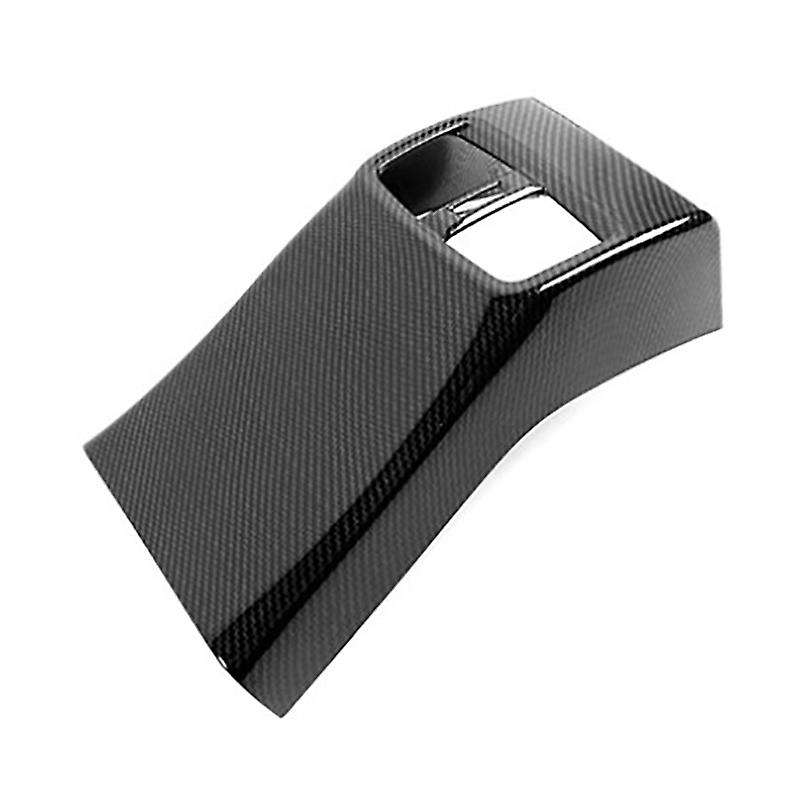 Car Rear Air Condition Outlet Vent Cover Trim for E210 2019 2020 Carbon Fiber Rear Armrest Anti-Kick