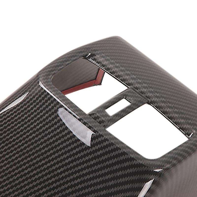 Car Rear Air Condition Outlet Vent Cover Trim for E210 2019 2020 Carbon Fiber Rear Armrest Anti-Kick