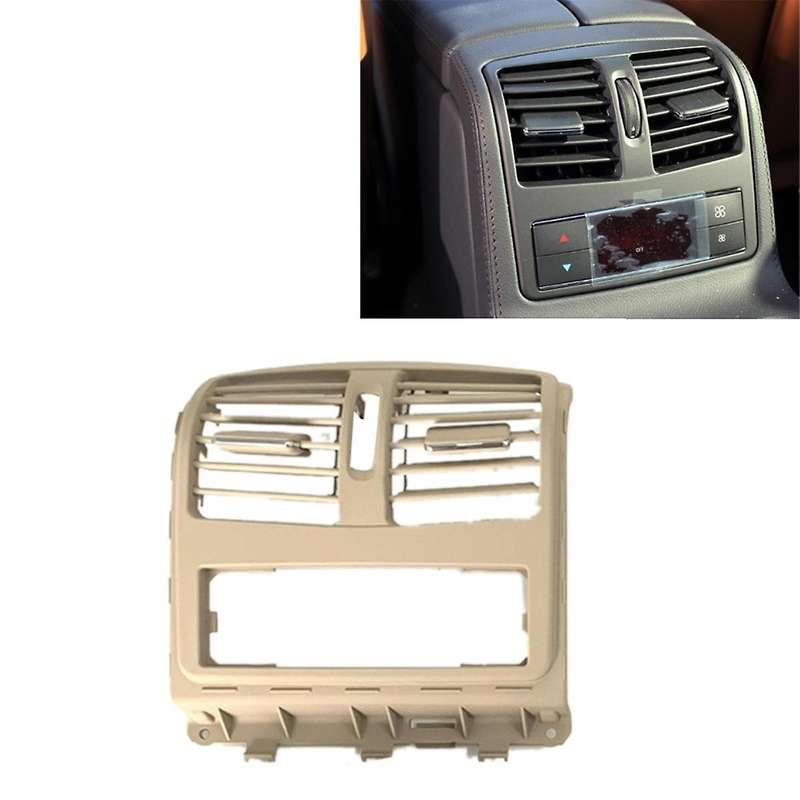Car Rear Air Conditioner Ac Vent Grille Outlet Cover with Holes for - -class W218 2012-2017 Beige