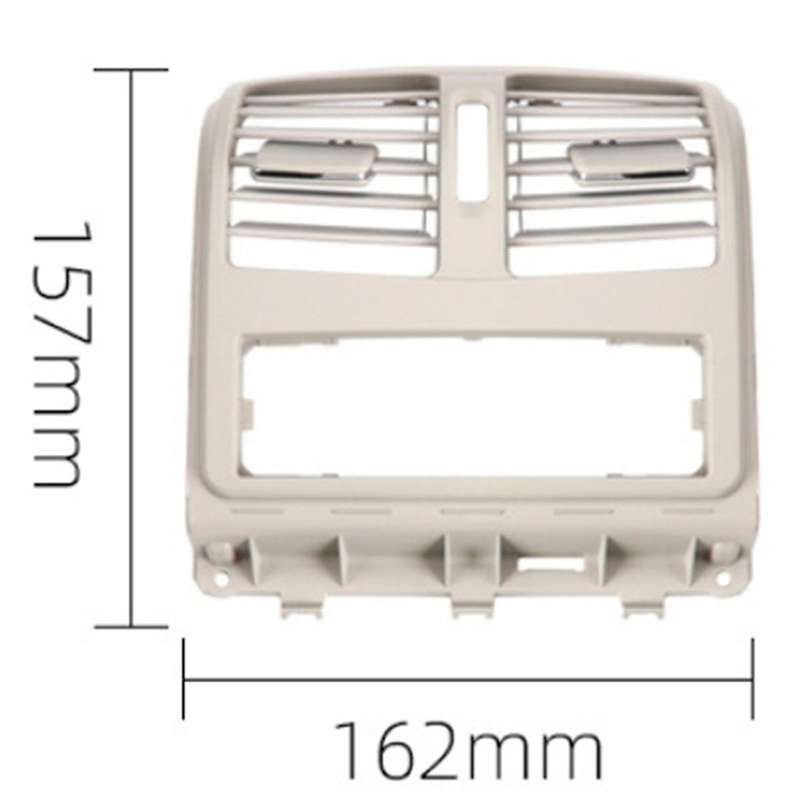 Car Rear Air Conditioner Ac Vent Grille Outlet Cover with Holes for - -class W218 2012-2017 Beige
