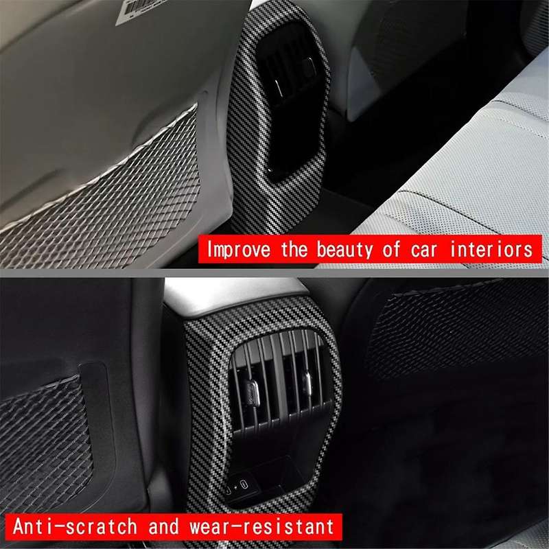 Car Rear Air Conditioning Vent Frame Outlet Trim Covers Stickers for 2024+ Car Accessories B