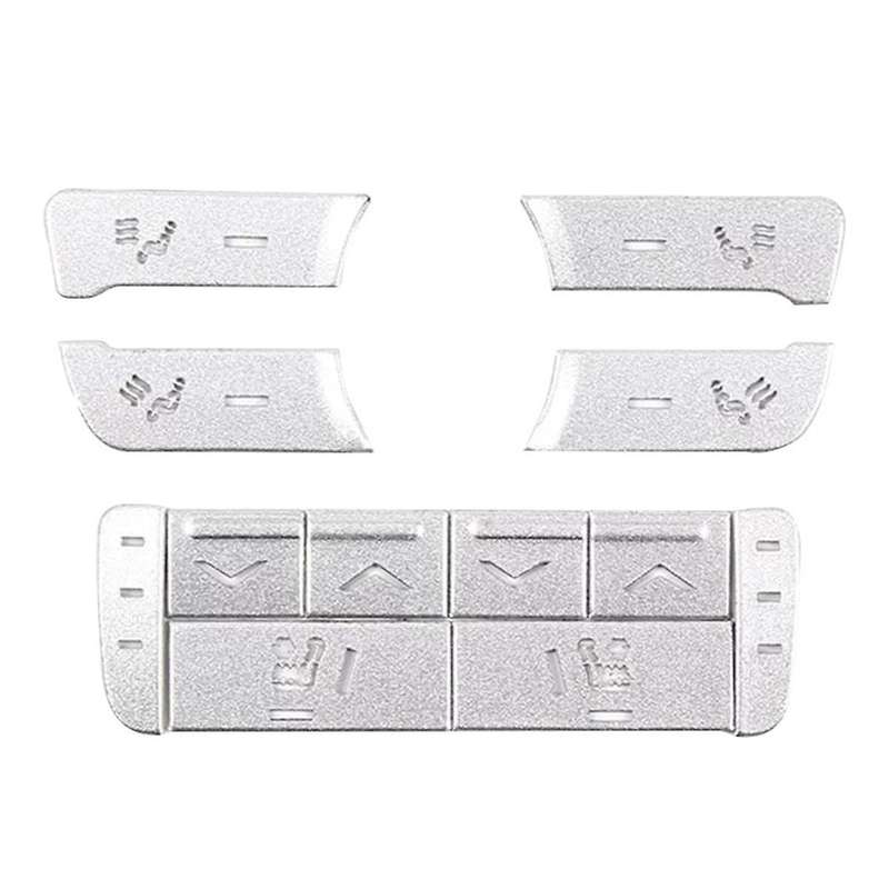 Car Rear Air Conditioning Seat Adjustment Button Cover Decoration Sticker for XJ 2010-2019