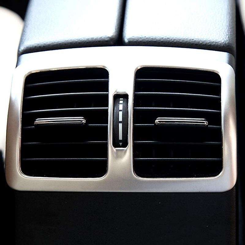 Car Rear Air Conditioning Vent Decorative Frame Air Outlet Trim Strip Stickers for C Class W204 2009
