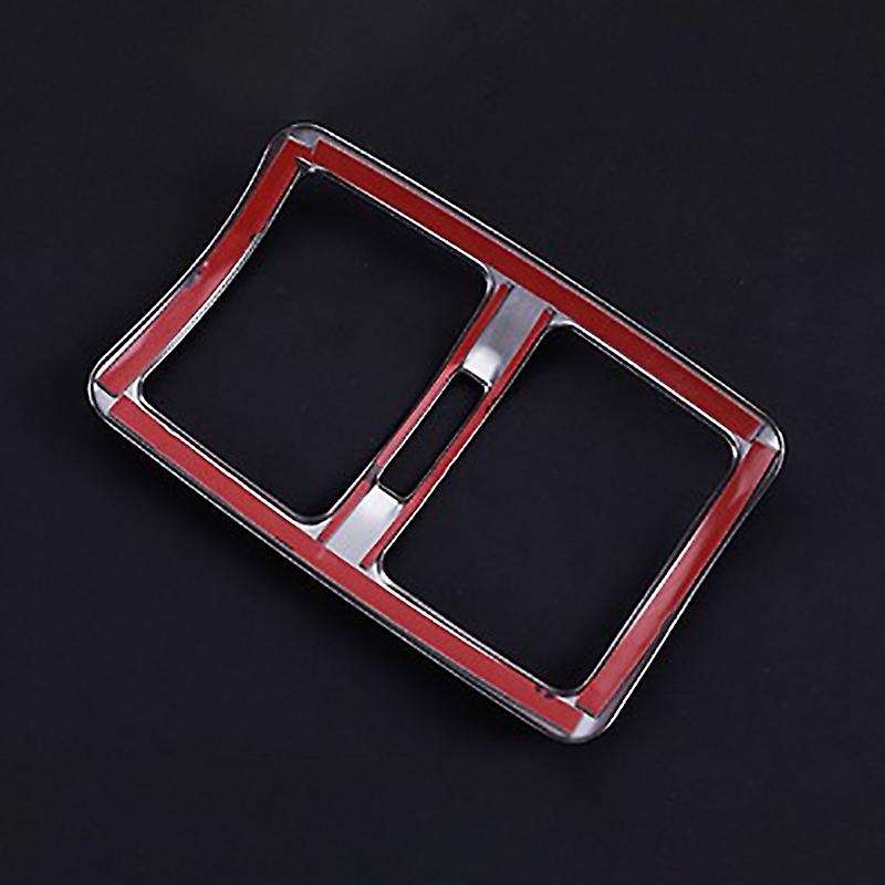 Car Rear Air Conditioning Vent Decorative Frame Air Outlet Trim Strip Stickers for C Class W204 2009