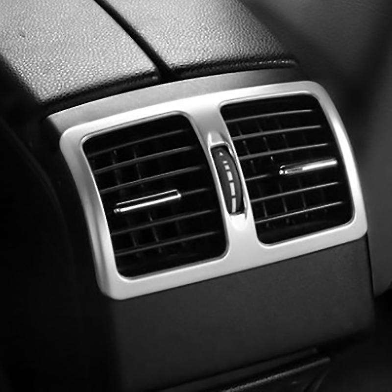 Car Rear Air Conditioning Vent Decorative Frame Air Outlet Trim Strip Stickers for C Class W204 2009