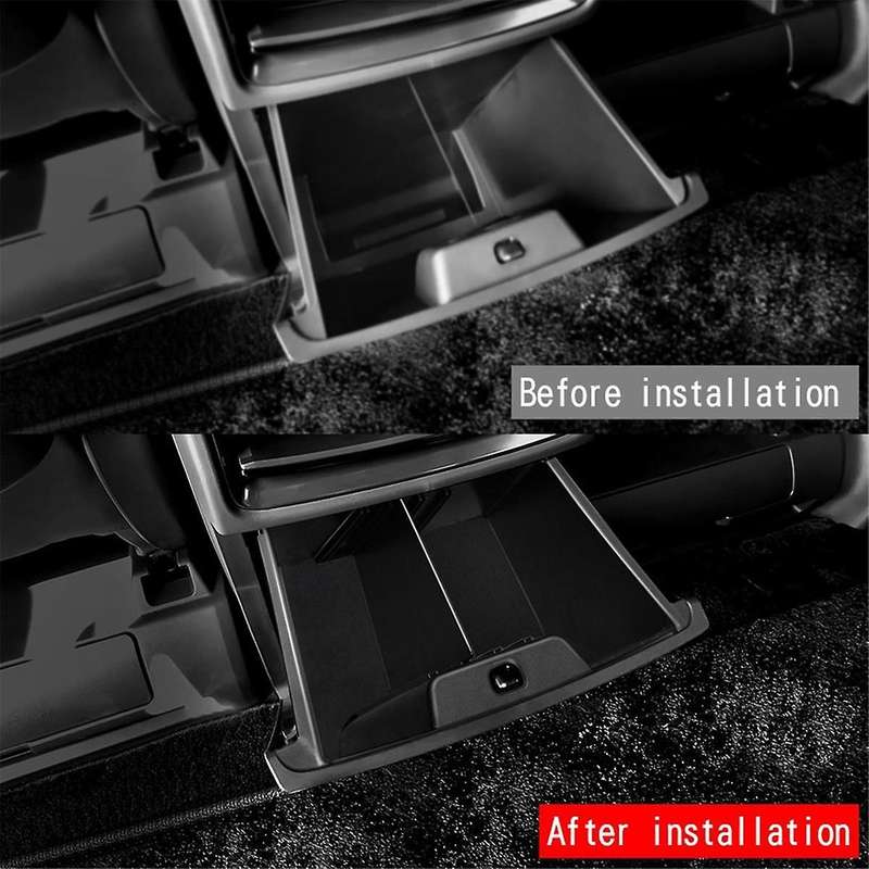 Car Rear Air Outlet Storage Box Interior Accessories for Alphard Vellfire 40 Series 2023+ Rhd