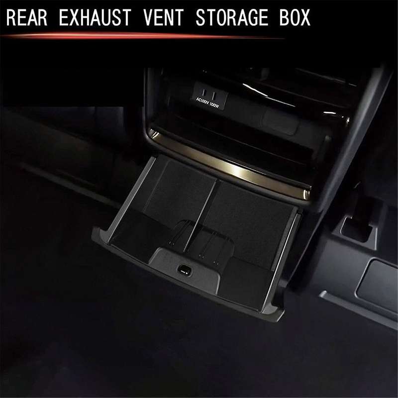 Car Rear Air Outlet Storage Box Interior Accessories for Alphard Vellfire 40 Series 2023+ Rhd