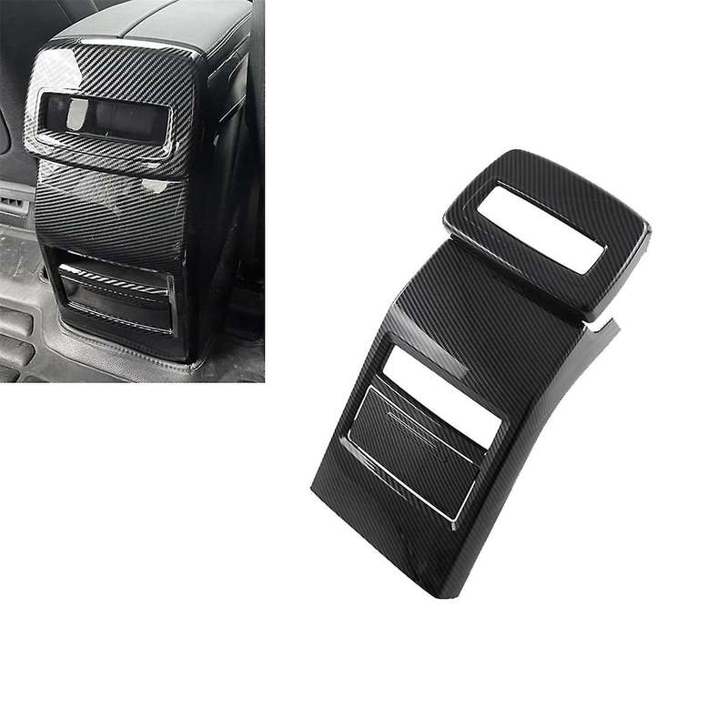 Car Rear Air Outlet Vent Panel Cover Trim Decor Protective Carbon Fiber Look for TANG
