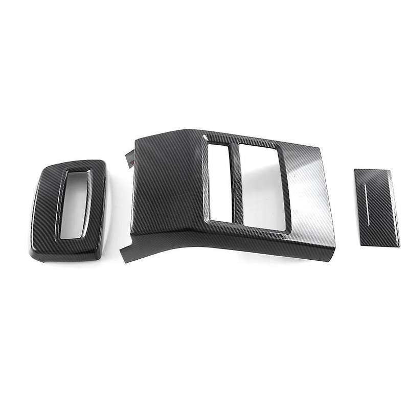 Car Rear Air Outlet Vent Panel Cover Trim Decor Protective Carbon Fiber Look for TANG