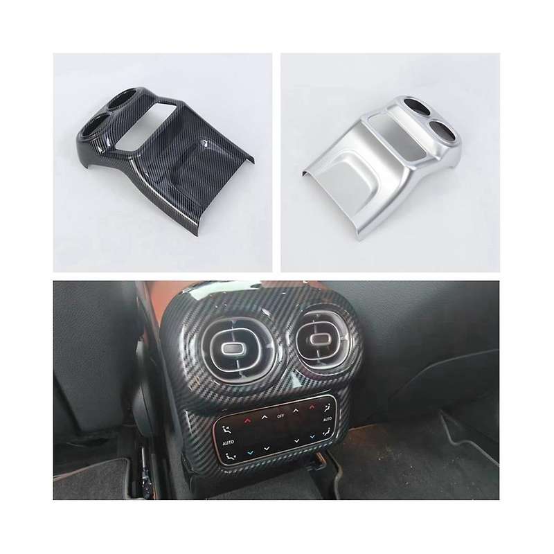 Car Rear Anti-kick Panel Air Conditioner Outlet Vent Cover Trim for Glc Class X254 2023(silver)