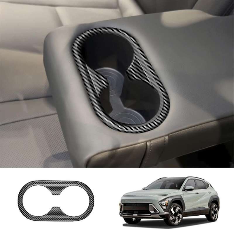 Car Rear Back Seat Water Cup Holder Panel Trim Frame for 2024+ Car Interior Accessories A