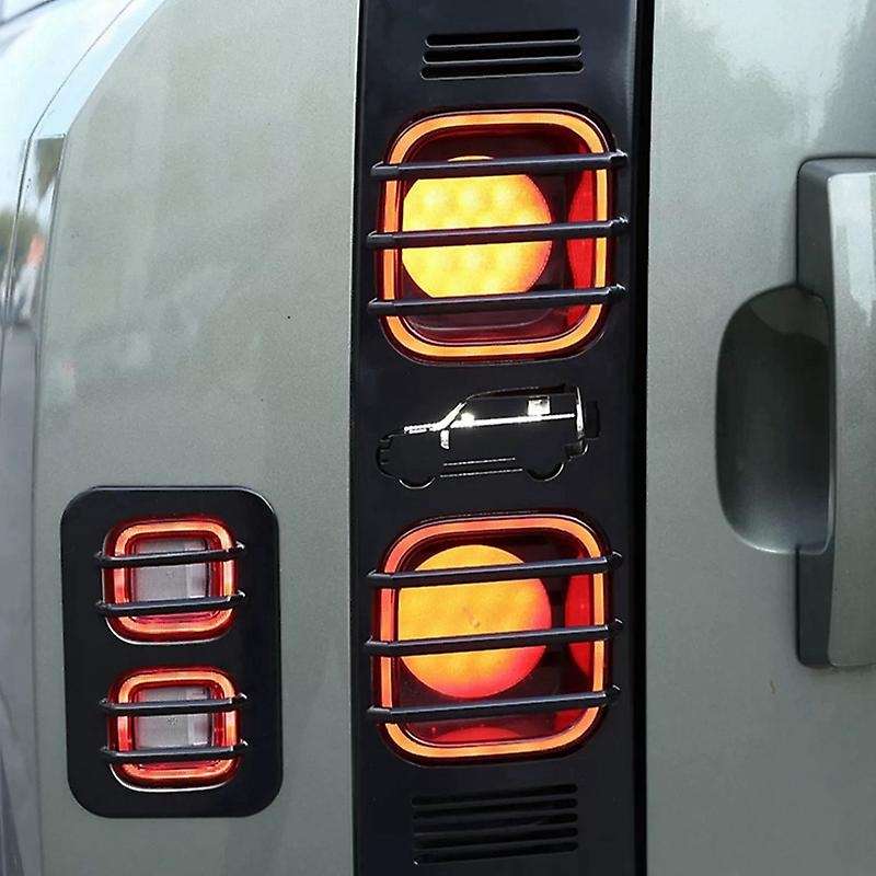 Car Rear Brake Light Wide Indicator Cover Light Metal Protective Net Cover for 110 2020-2024