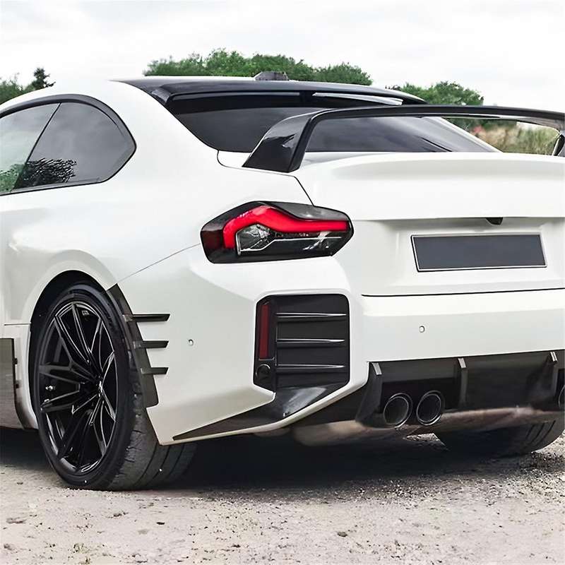 Car Rear Bumper Air Vent Side Wind Blade Spoiler Indicator Light Trim for 2 Series M2 G87 MP 2023+