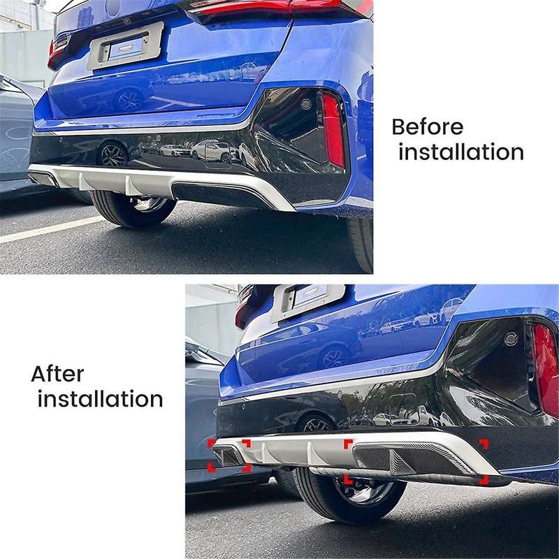 Car Rear Bumper Diffuser Lip Cover Boot Lower Splitter Spoiler Protector for X1 IX1 U11 2023+ A