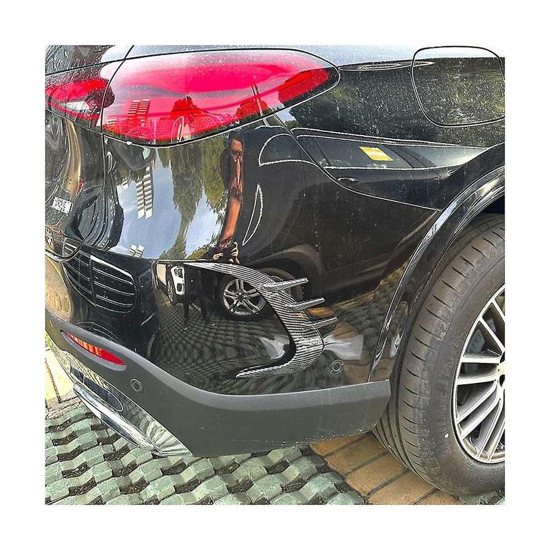 Car Rear Bumper Diffuser Splitter Spoiler Body Kit for Glc Class X254 2023+ Glc260 Glc300 (black)