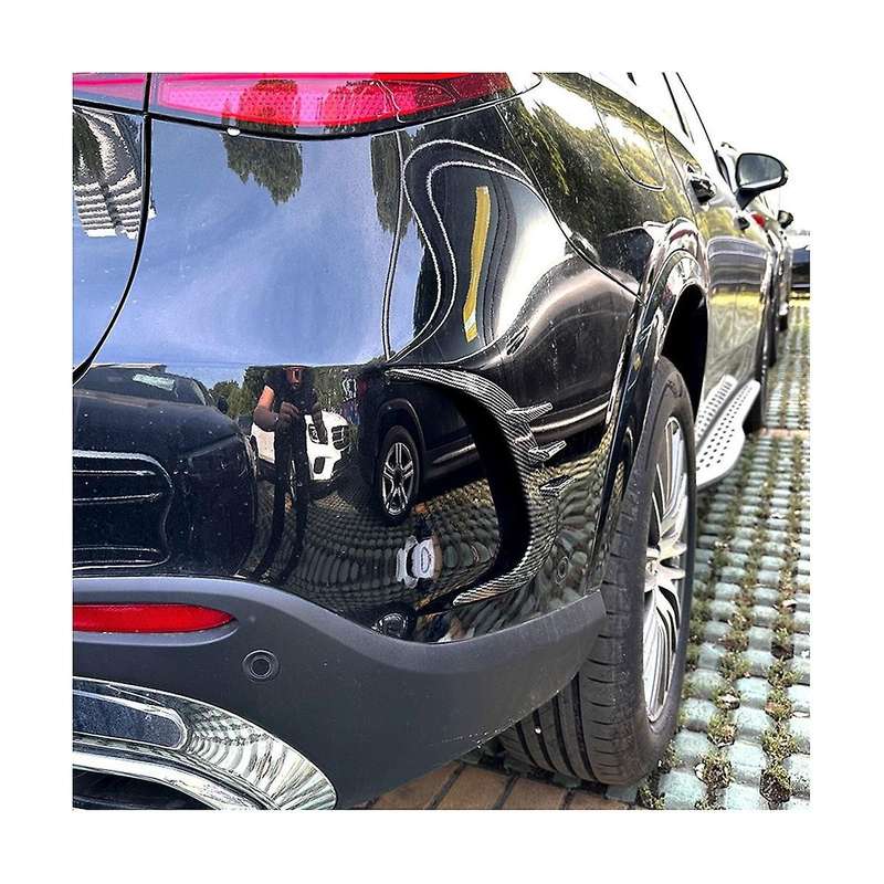 Car Rear Bumper Diffuser Splitter Spoiler Body Kit for Glc Class X254 2023+ Glc260 Glc300 (black)