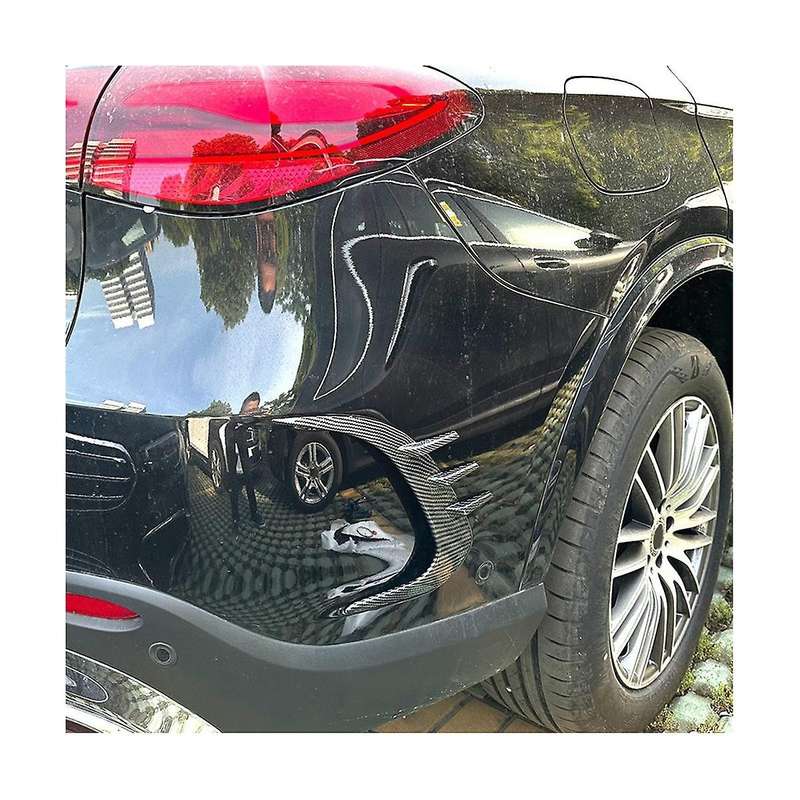 Car Rear Bumper Diffuser Splitter Spoiler Body Kit for Glc Class X254 2023+ Glc260 Glc300 (black)