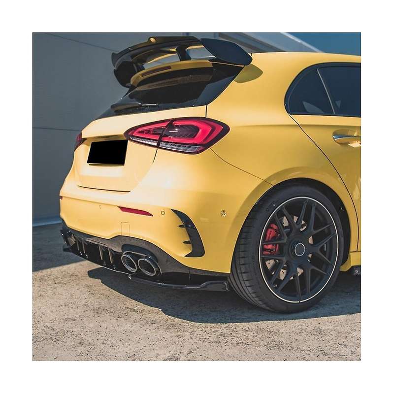 Car Rear Bumper Diffuser Side Splitters for A Class W177 V177 A35 A45 Sedan 2019-2022