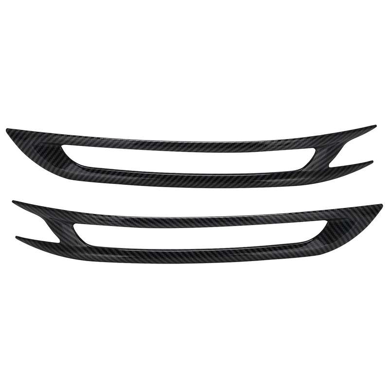 Car Rear Bumper Fog Lamp Cover Fog Light Eyebrow Frame Cover Trim for 11Th Generation 2021 2022