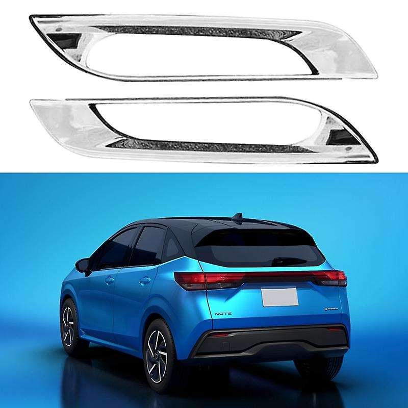 Car Rear Bumper Fog Lamp Cover Fog Lamp Frame Decorative Strip Car Accessories for Note 2021 2022
