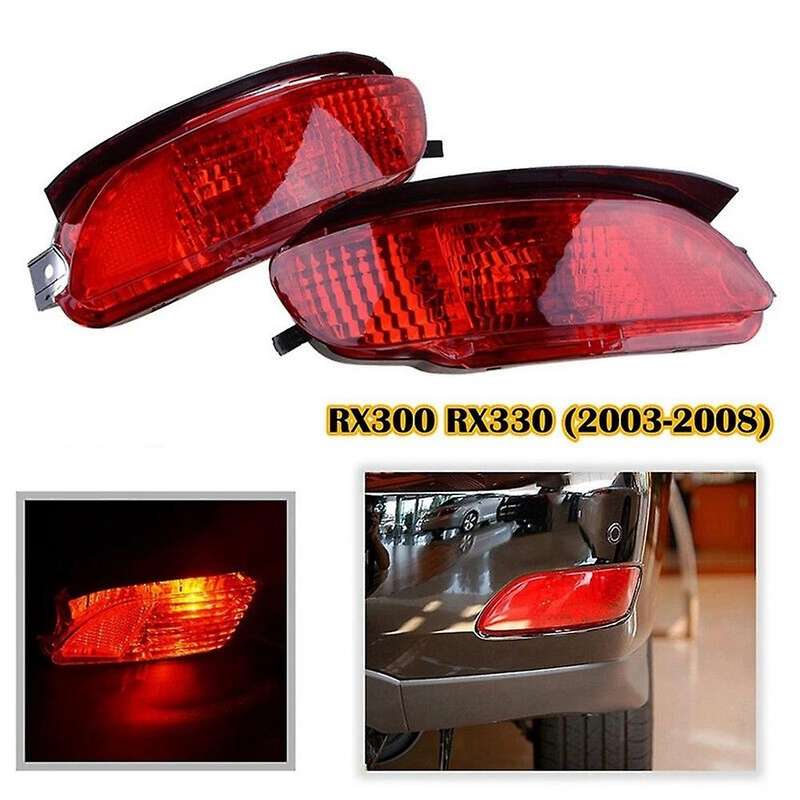 Car Rear Bumper Fog Light Parking Warning Light Reflector Tail Lights for RX300 RX330 RX350 2003-200