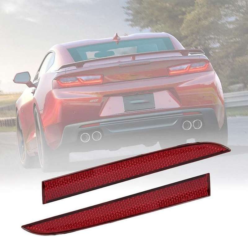 Car Rear Bumper LED Reflector Brake Light Replacement Red Fits for 16-20