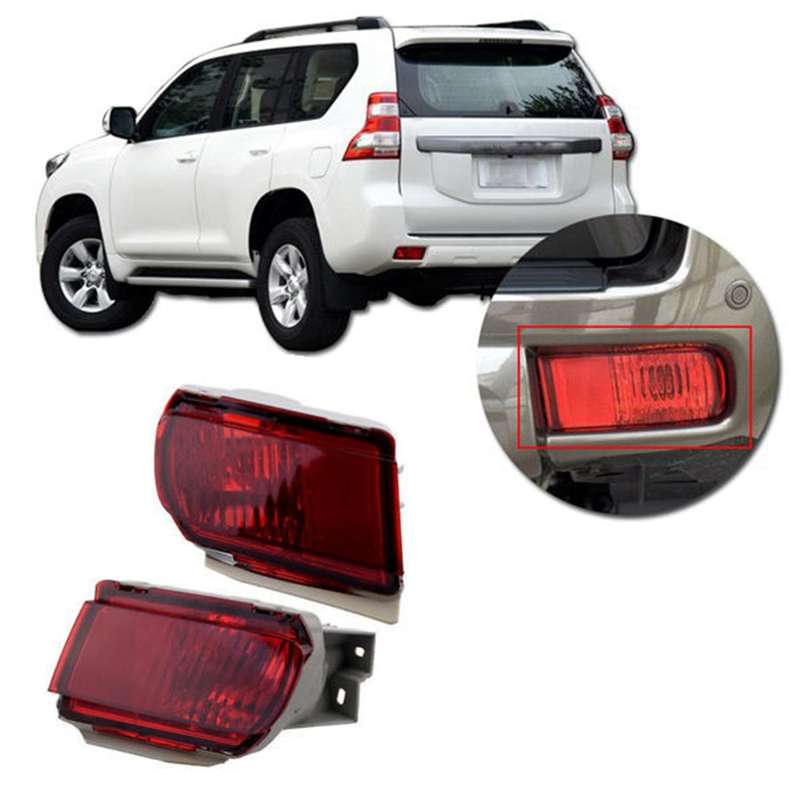 Car Rear Bumper Lamp Tail Fog Light Lamp 81591-60270 81581-60240 for Land Cruiser Prado FJ150 2010-2