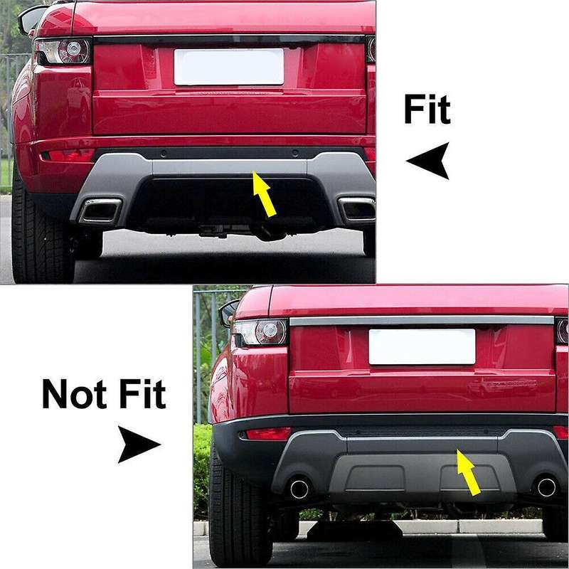Car Rear Bumper Guard Plate Cover Trim for Evoque Sport 2012-2018 Lower Central Bar Protective Cover