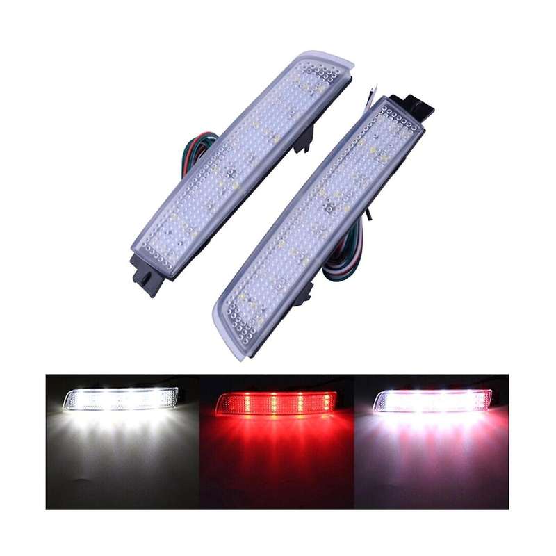 Car Rear Bumper LED Tail Brake Light Reflector Light Transparent Shell for Juke// FX35 FX37 FX50