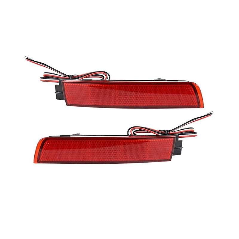 Car Rear Bumper LED Tail Brake Light Reflector Light Red Lens for Juke// FX35 FX37 FX50