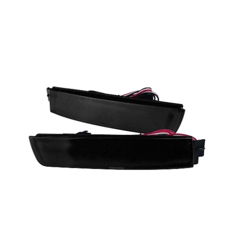 Car Rear Bumper LED Tail Brake Light Reflector Light Black Shell for Juke// FX35 FX37 FX50