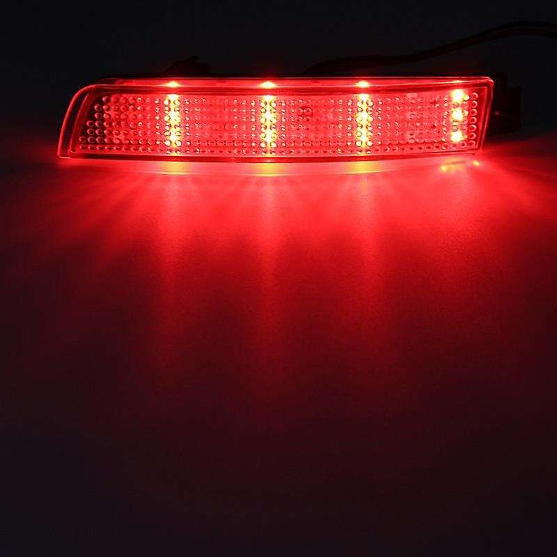 Car Rear Bumper LED Tail Brake Light Reflector Light Red Lens for Juke// FX35/FX37/FX50