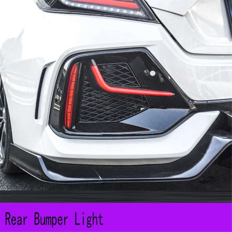Car Rear Bumper Light LED Turn Signal Brake Light for 10th