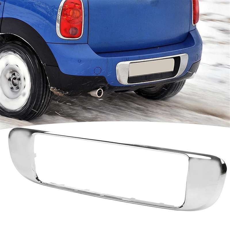 Car Rear Bumper License Plate Trim Bright Strip Chrome Suitable for Mini Base R60 2010 - 2016 511298