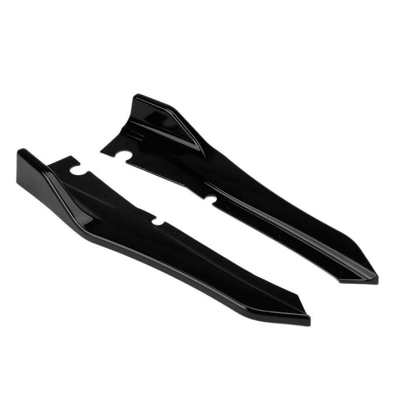 Car Rear Bumper Lip Cover Trim for Q50 Rear Bumper Side Canards Splitter Black
