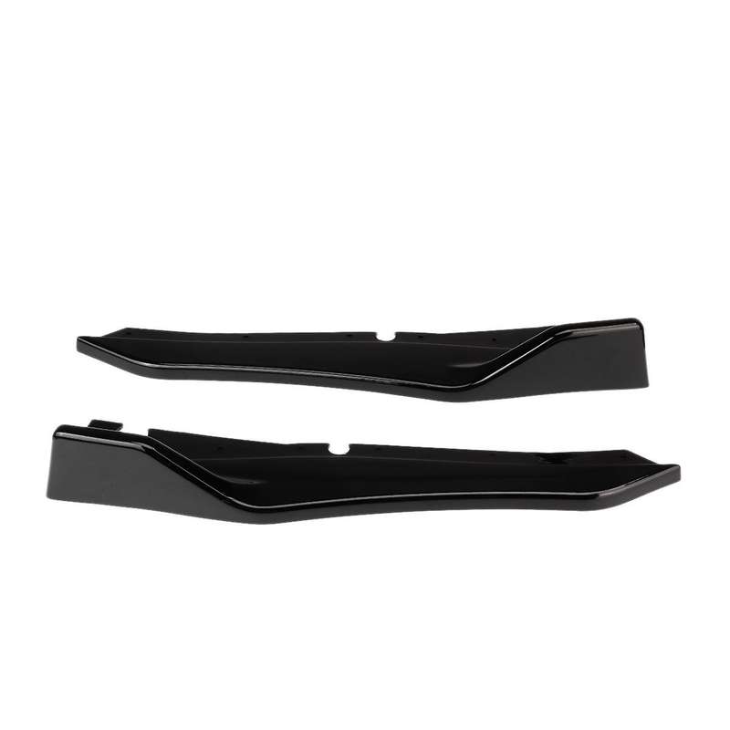 Car Rear Bumper Lip Cover Trim for Q50 Rear Bumper Side Canards Splitter Black
