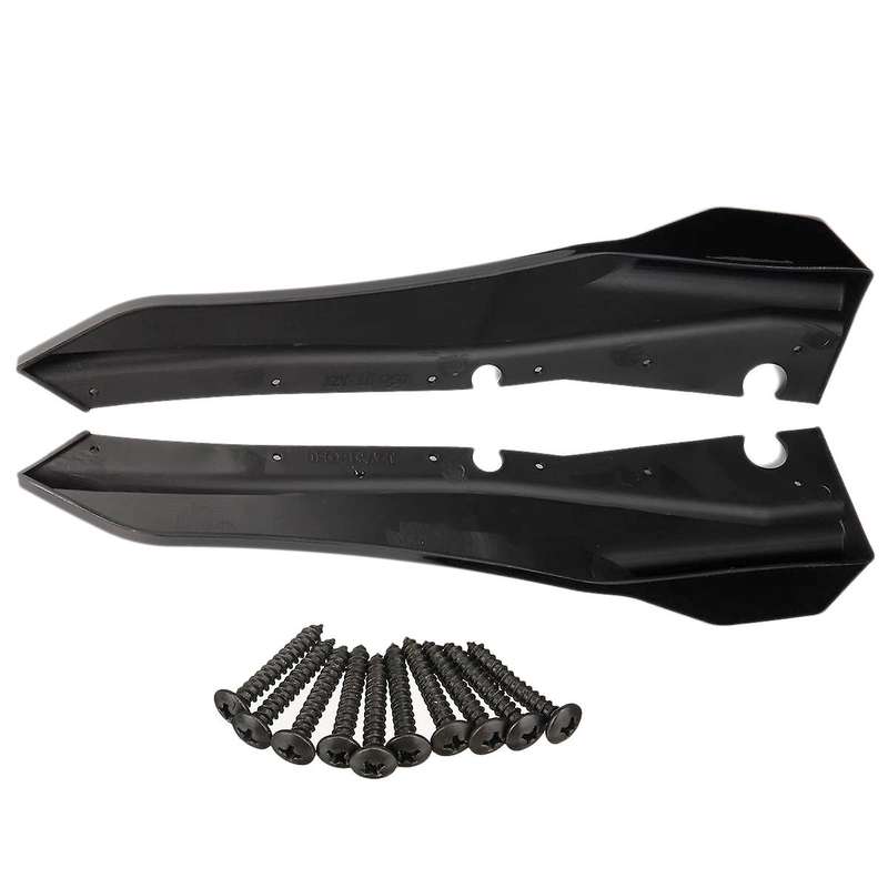 Car Rear Bumper Lip Cover Trim for Q50 Rear Bumper Side Canards Splitter Black