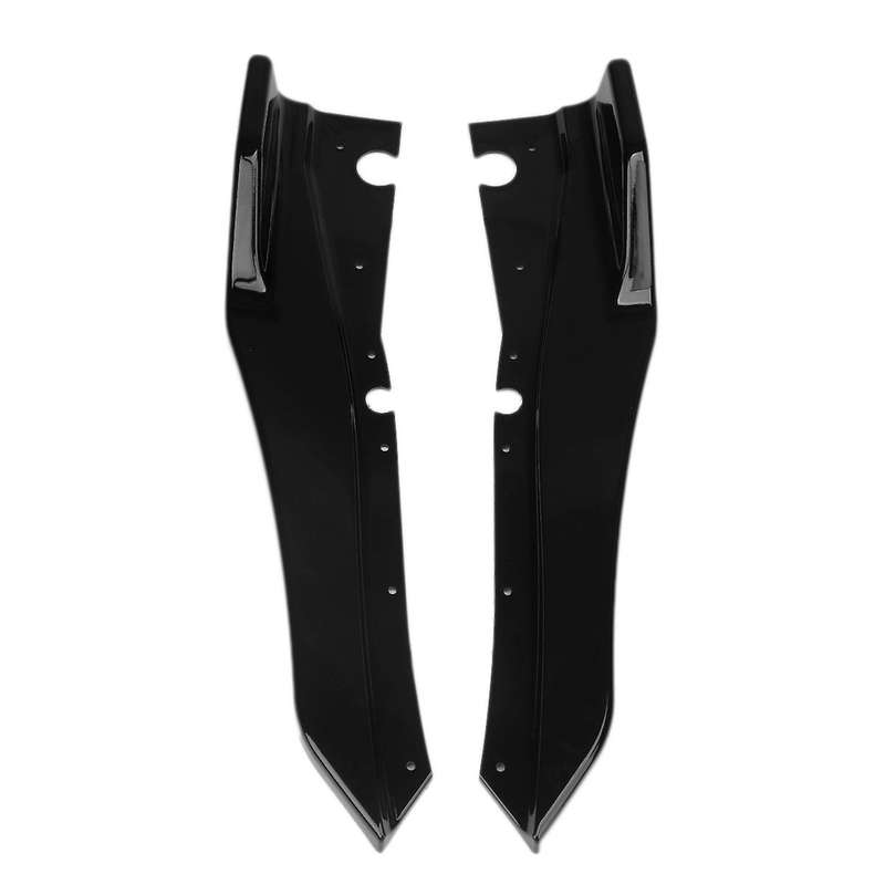 Car Rear Bumper Lip Cover Trim for Q50 Rear Bumper Side Canards Splitter Black