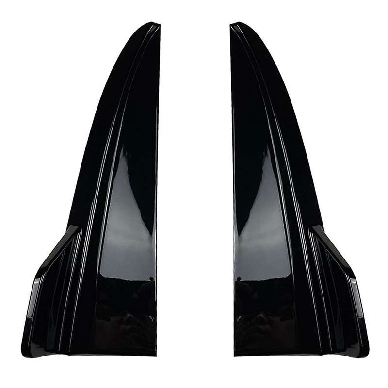 Car Rear Bumper Lip Diffuser Splitter Spoiler for C-Class W205 C180 C200 C260 C63 2015-2021 Black