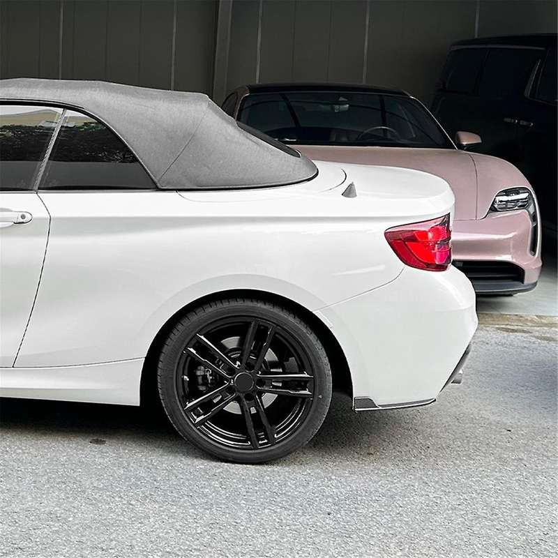 Car Rear Bumper Lip Diffuser Splitter Winglet Apron Spoiler for 2 Series F22 F23 2015-2019 Carbon Fi