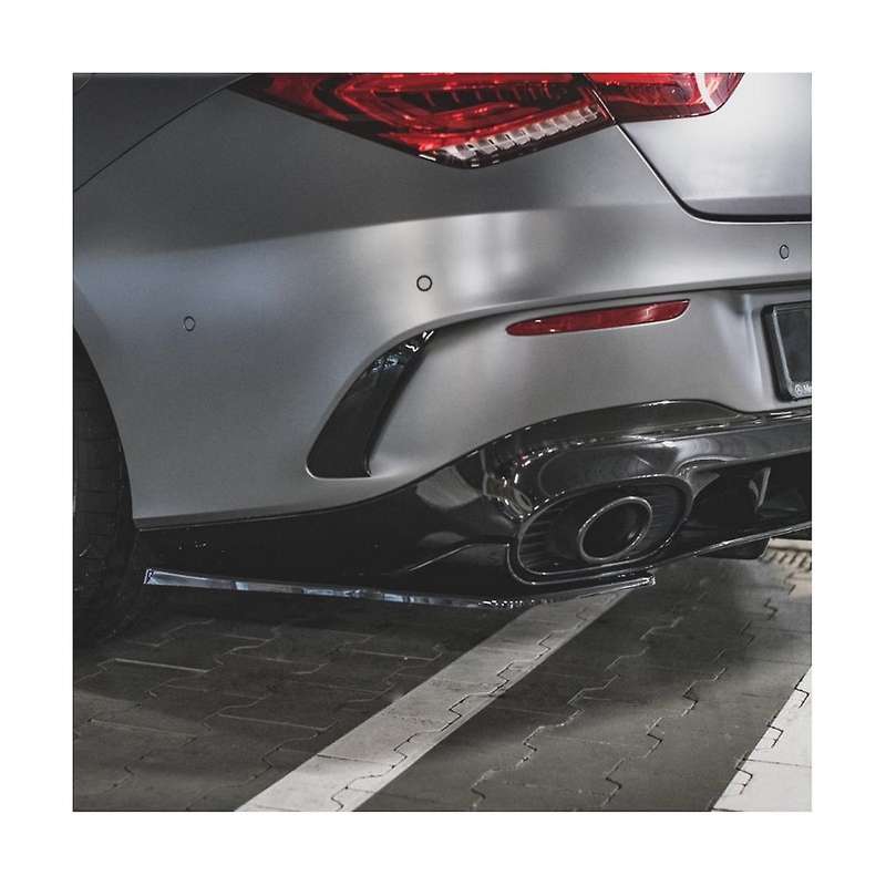 Car Rear Bumper Lip Diffuser Splitter Spoiler for Cla Class C118 Cla35 Cla45 2020-2022