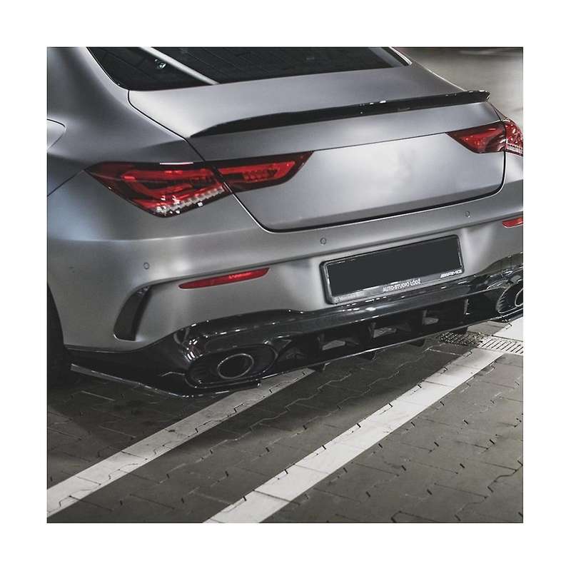 Car Rear Bumper Lip Diffuser Splitter Spoiler for Cla Class C118 Cla35 Cla45 2020-2022
