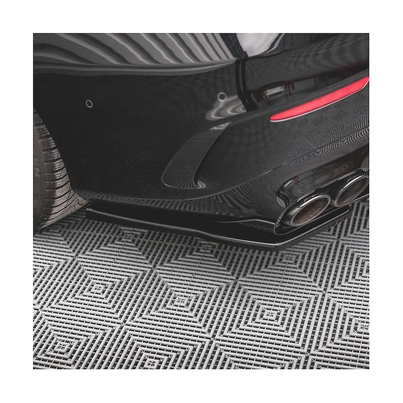 Car Rear Bumper Lip Diffuser Splitter Spoiler for Cla Class C118 Cla35 Cla45 2020-2022