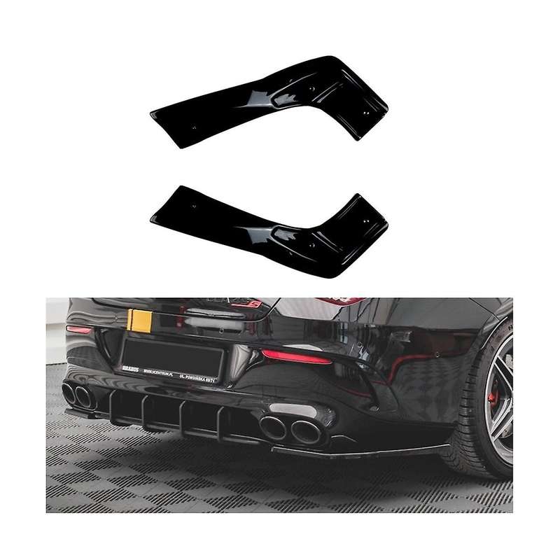 Car Rear Bumper Lip Diffuser Splitter Spoiler for Cla Class C118 Cla35 Cla45 2020-2022
